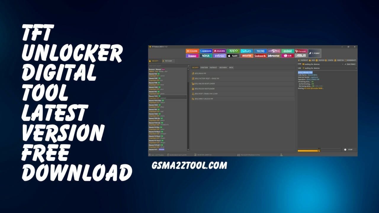 Tft unlocker 2023 v3. 1. 1. 2 digital tool latest free download