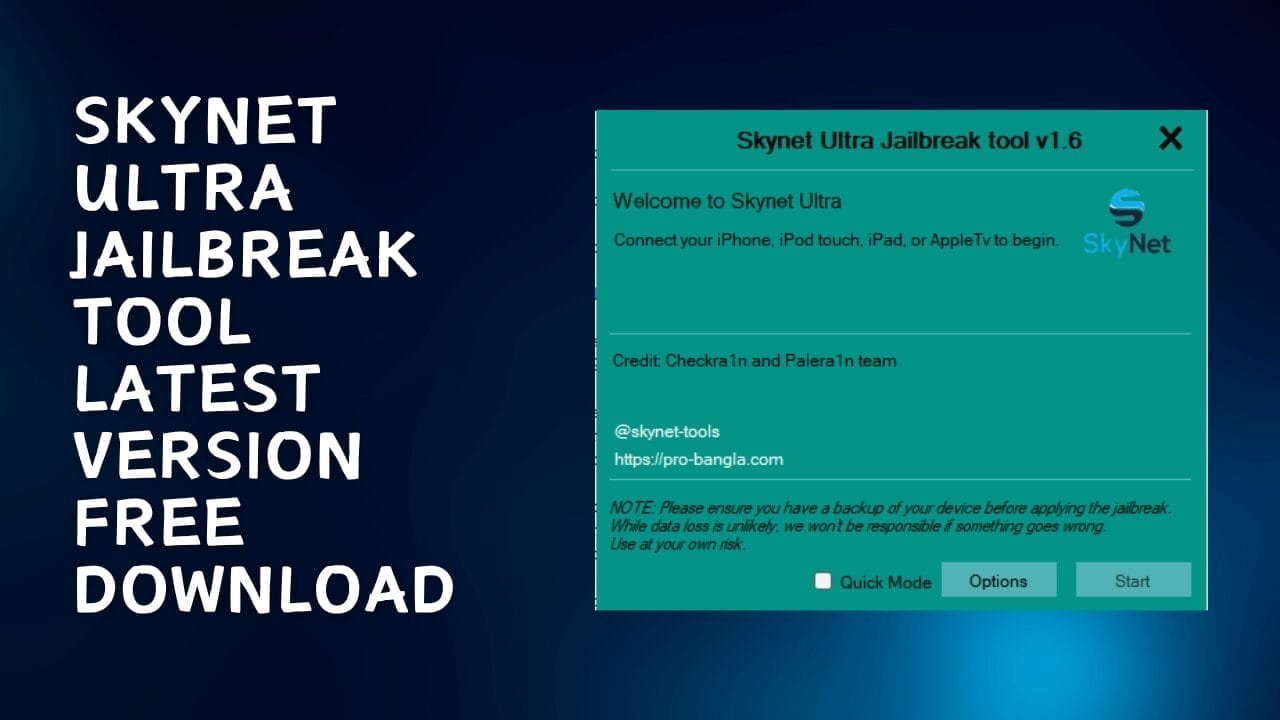 Skynet ultra jailbreak tool v1. 6