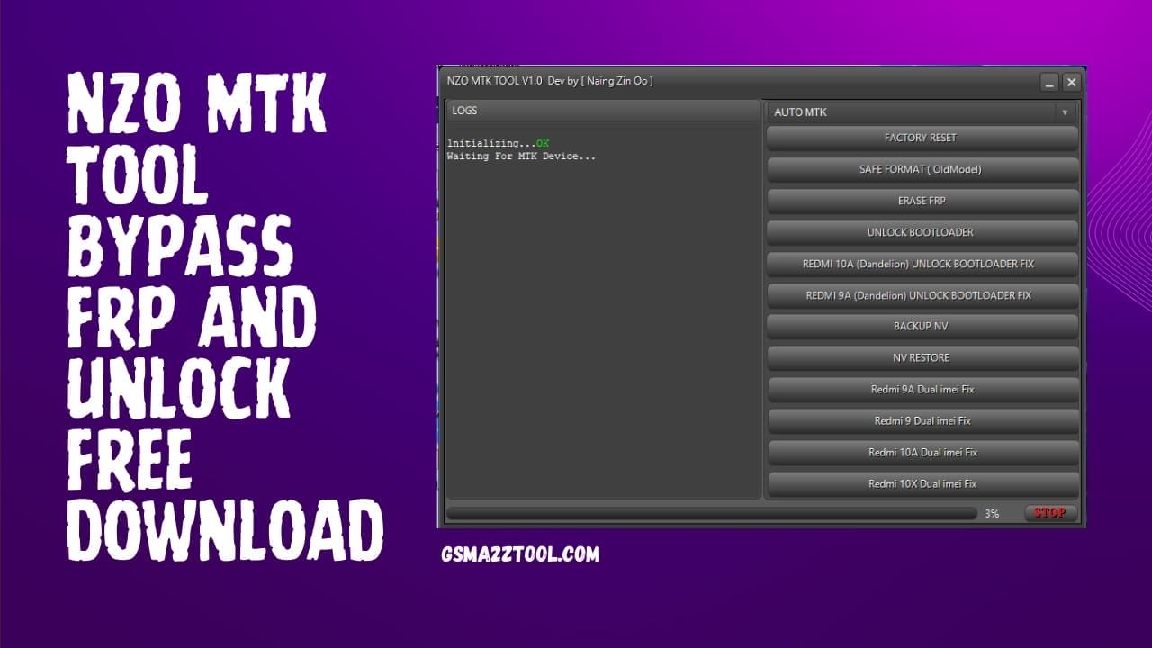 Nzo mtk tool v1. 0 dev by [naing zin oo] latest version download