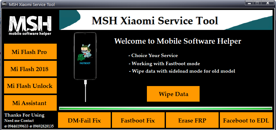 Msh xiaomi service tool