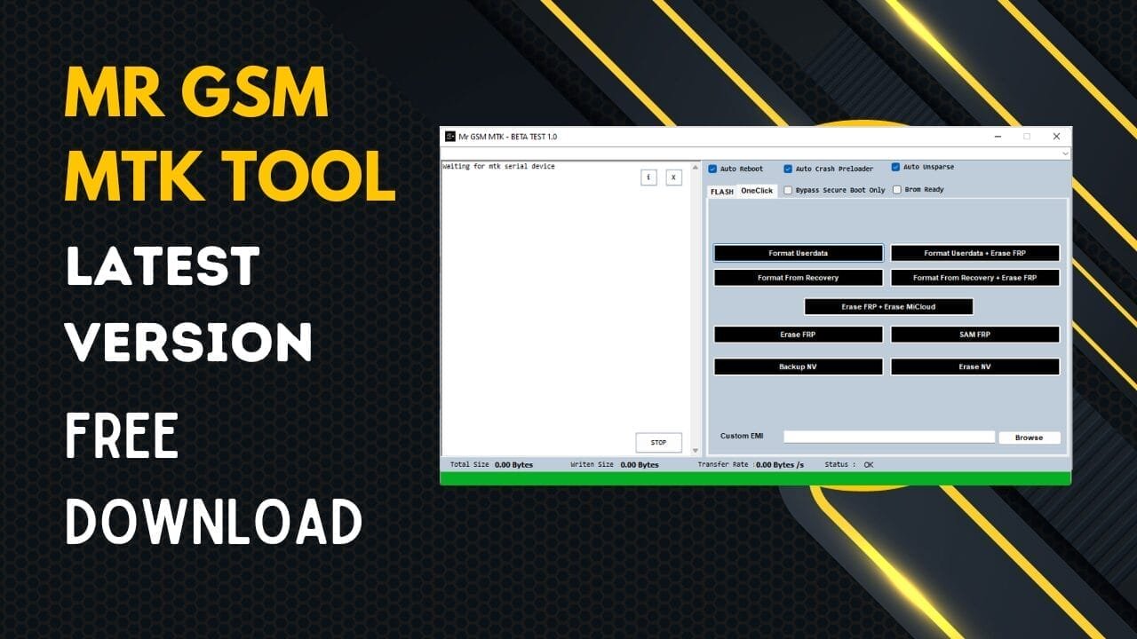 Mr gsm mtk tool beta 1. 0 latest mobile unlocking tool free download
