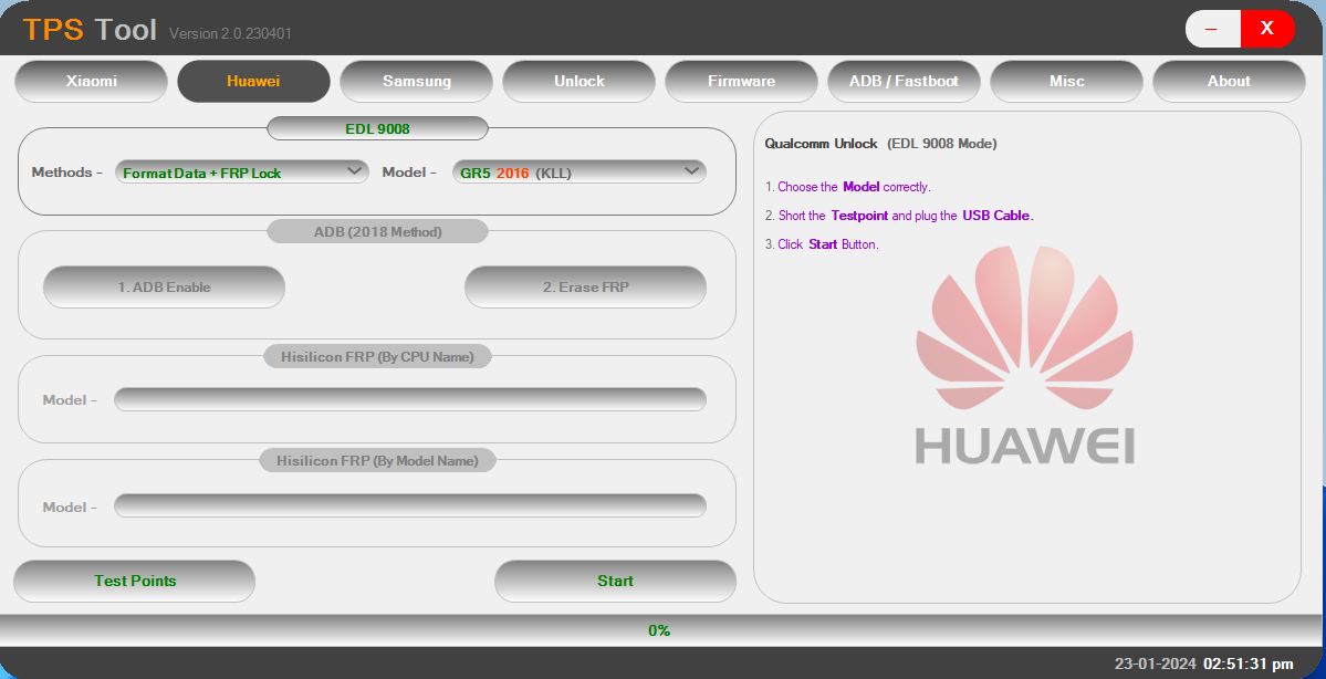 Huawei tps tool