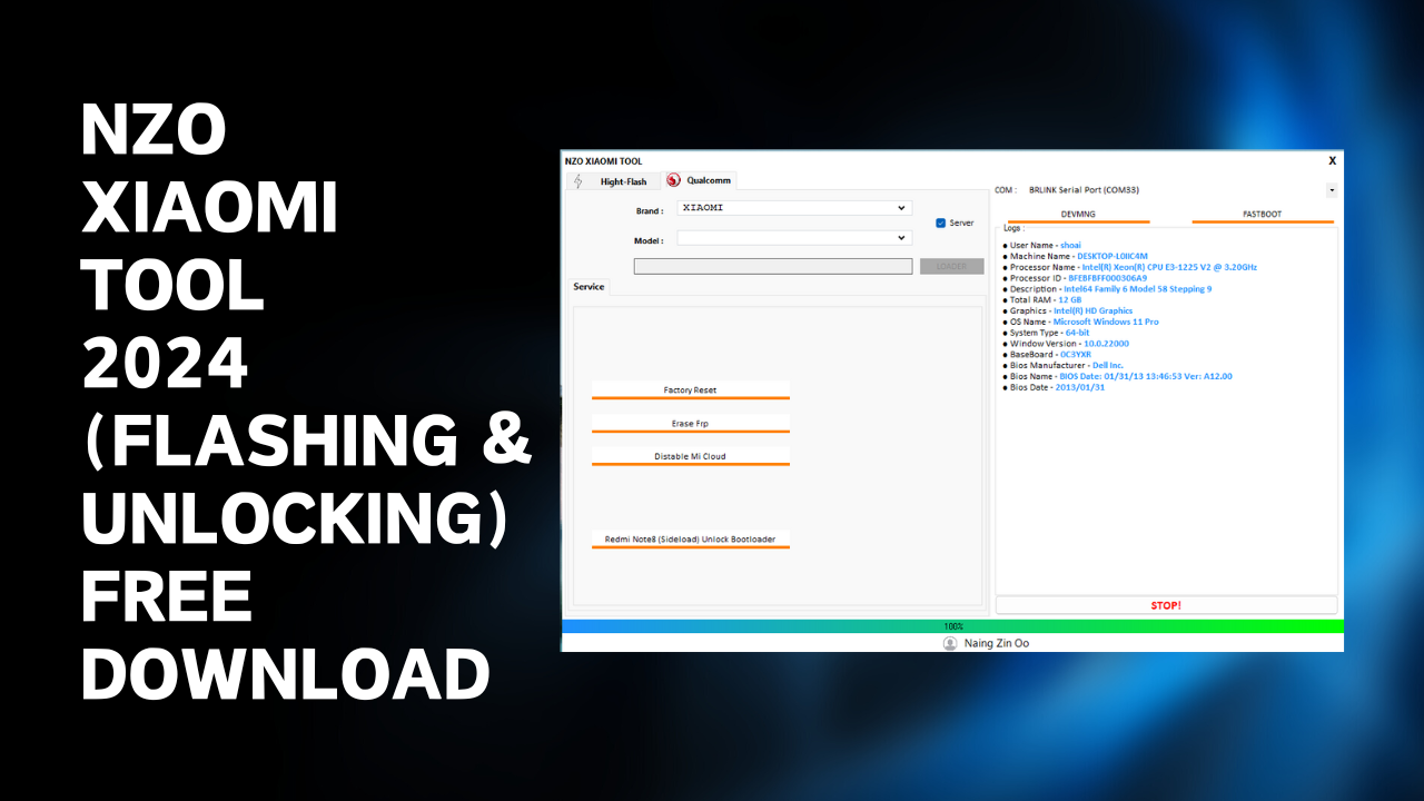 Nzo xiaomi tool flashing & unlocking latest free download
