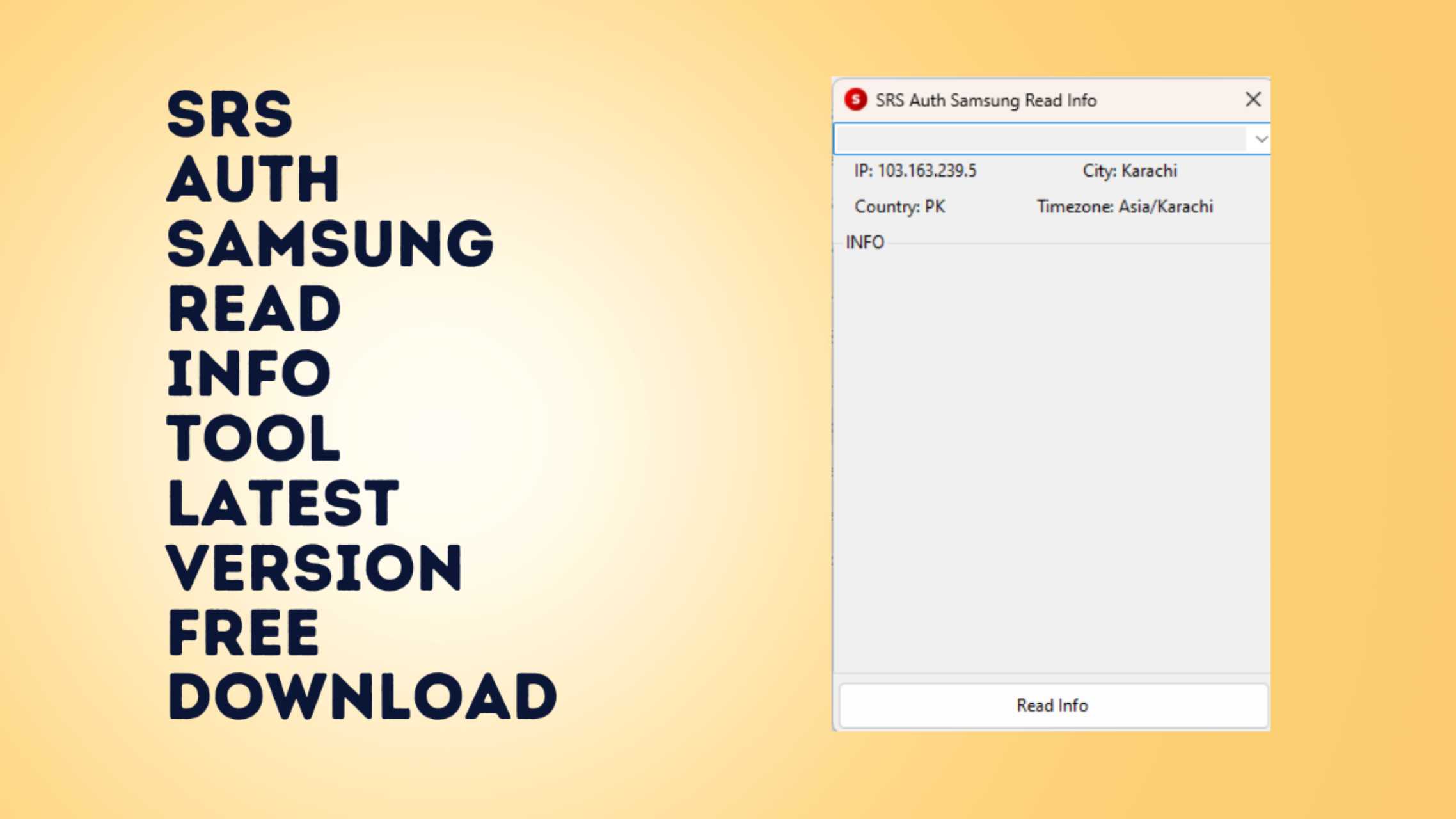 SRS Auth Samsung Read Info Tool Free Download