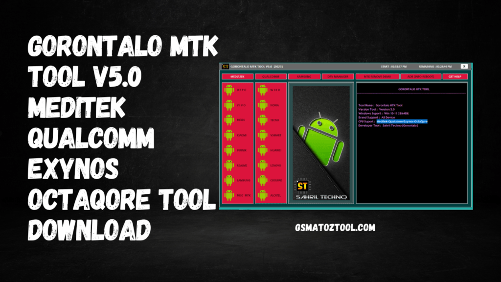 Gorontalo mtk tool v5. 0 qualcomm oppo reno free tool download