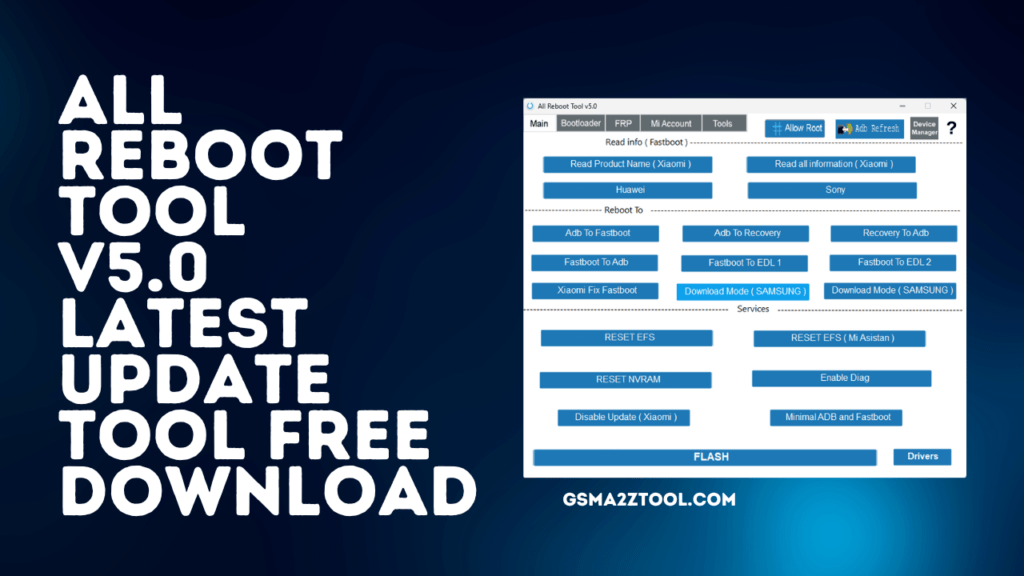 All reboot tool v5. 0 latest update tool free download
