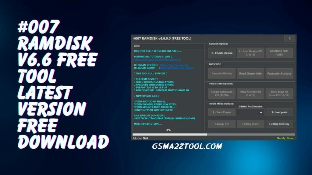 #007 ramdisk v6. 6 free tool latest version free download