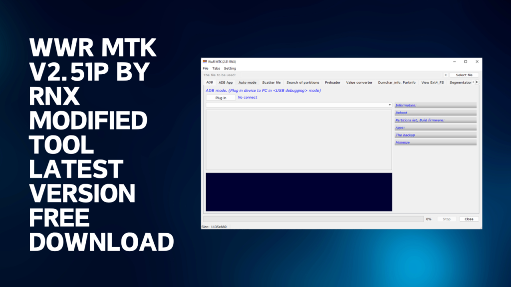 Wwr mtk v2. 51p by rnx modified tool free download