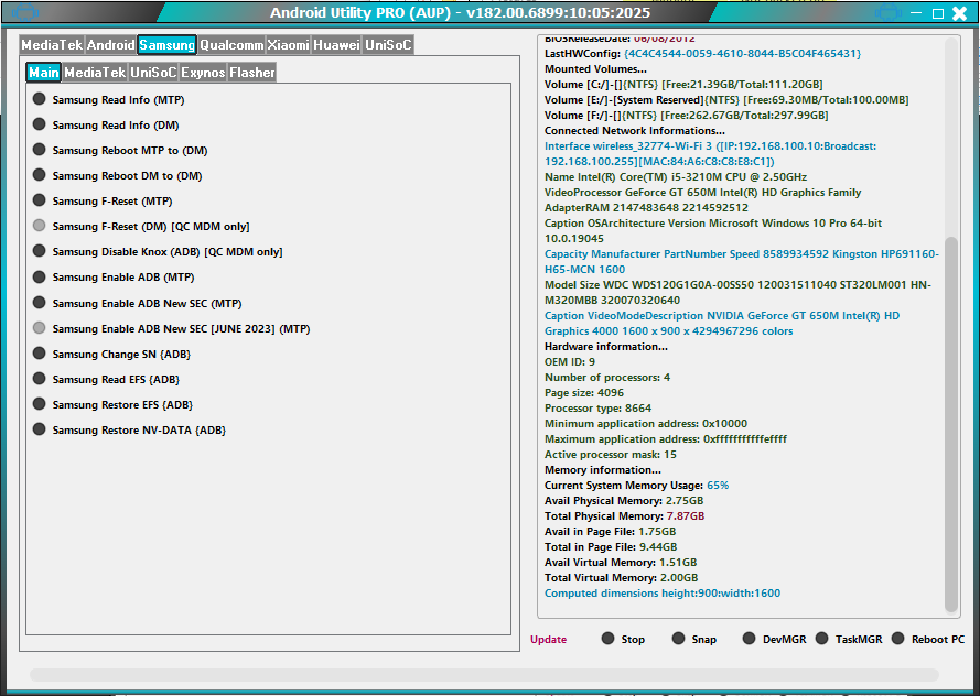 Android utility tool for mediatek bootrom and firmware management 4 Android utility tool