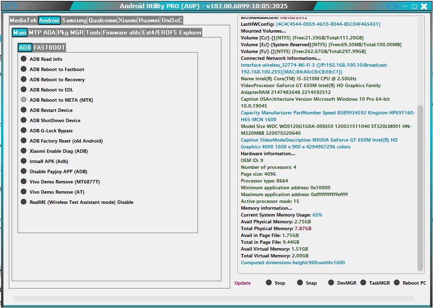 Android utility tool for mediatek bootrom and firmware management 3 Android utility tool
