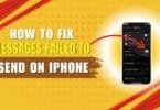 How to fix message sending failed in iphone