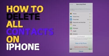 How to delete all contacts on iphone 4